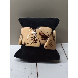 Stretch Bracelet Tagua Nut from Colombia